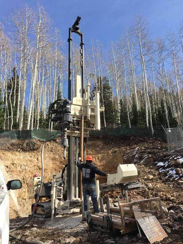 Nate Salazar uses the 3230DT to locate an abandoned mine tunnel below a proposed new hotel project in the Wasatch mountain range east of Salt Lake City. 