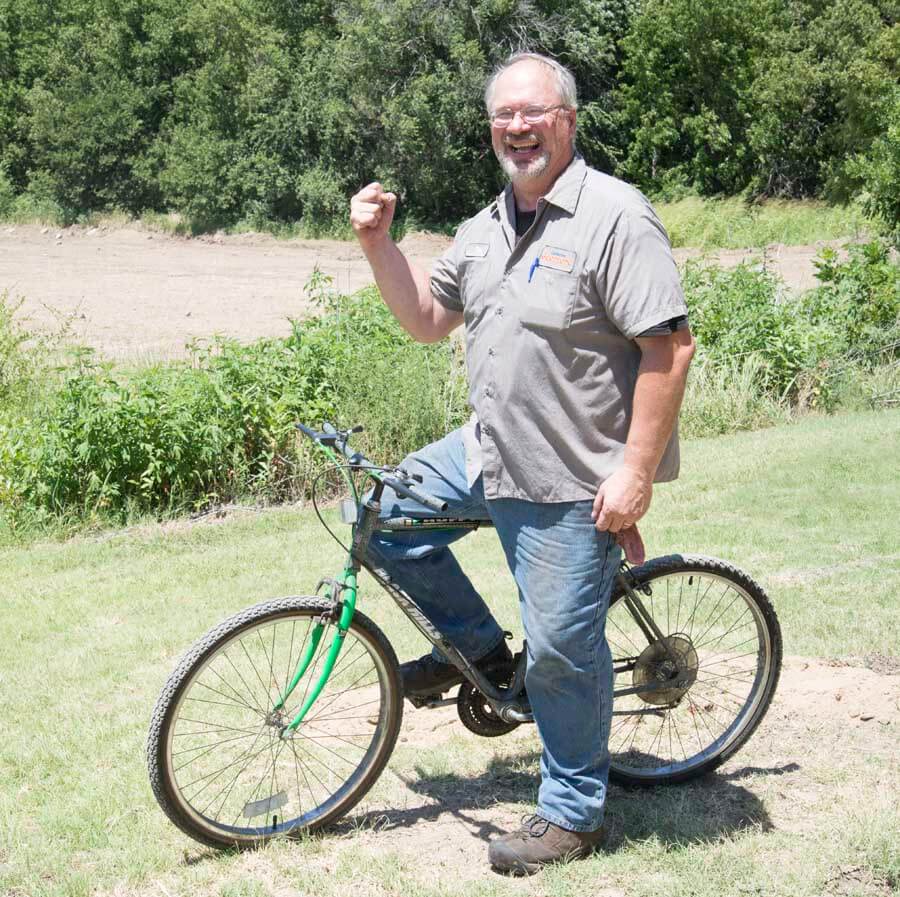 Name: Tim’s Bike - Tim Androes ... SAW Shop Supervisor - Transplanted from Tim’s house after realizing he could save time and shoe leather by riding it back and forth from the many Broadway locations. If he moves to another building, the bike moves with him!