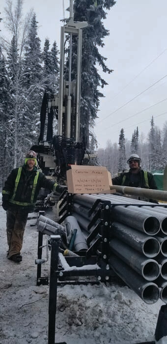 GeoTek Alaska drilling with the Geoprobe® 8150LS Sonic Drilling Rig