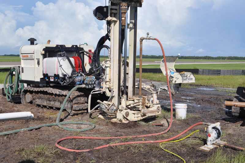 A Geoprobe® 8140 Rotary Sonic rig and two 7822DT machines, owned by Huss Drilling, have spent two years at a large environmental project in west central Florida.