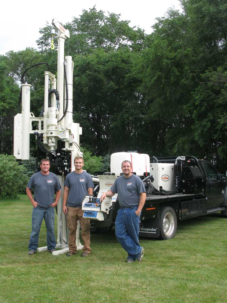 The Midwestern Drilling Field Team: Dusty, Tucker Belgum and Eric Hoffman.