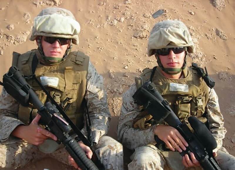 (left) John Boehm, U.S. Marines 