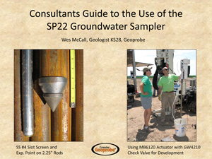 Consultants Guide to the Use of the SP22 Groundwater Sampler
