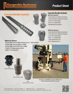 Concrete Breaker Systems Product Sheet