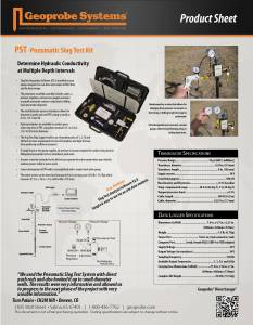 Pneumatic Slug Test System Product Sheet