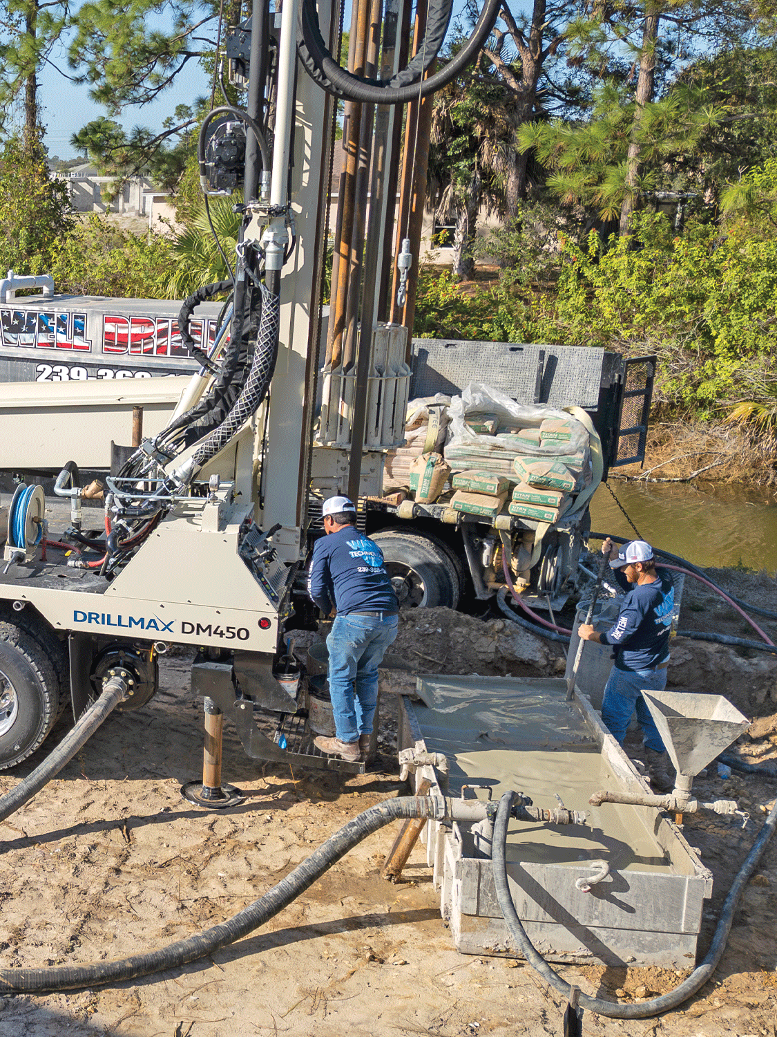 DM450 makes commercial projects like deeper agriculture wells easier while still providing versatility for residential wells.
