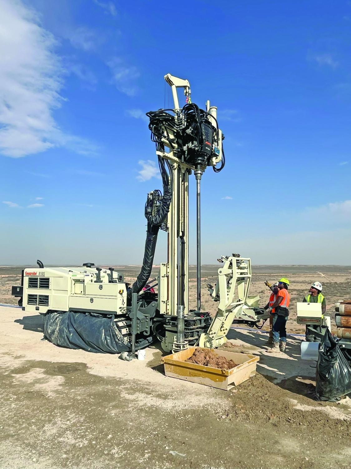 8150LS V3 provides ergonomic operations while powering through tough formations on a dam project.