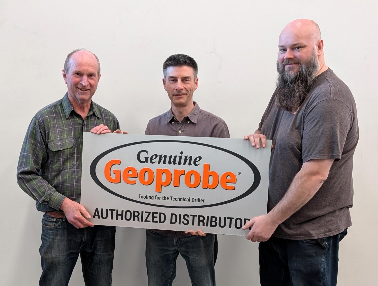 L to R: Ross Headifen and John Mancarella (co-founders of FieldTech Solutions), and Tim Christian (EarthTech Drilling Products Pty Ltd.).