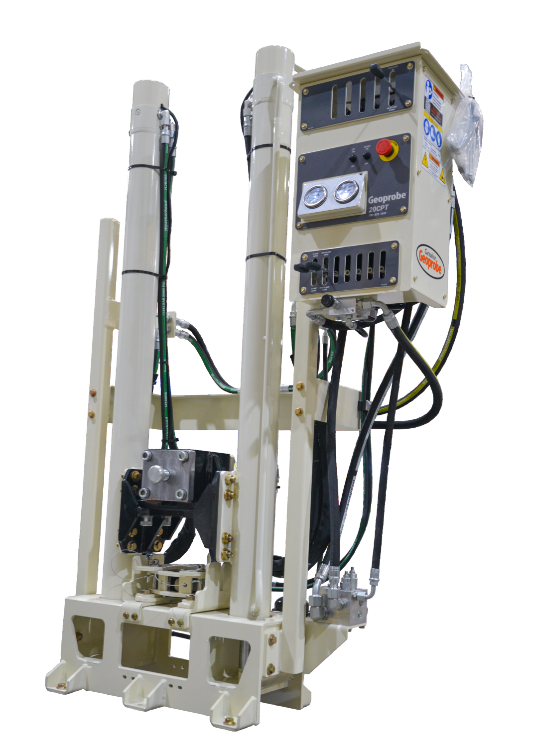 The 20CPT Standalone Press can be mounted on any carrier, letting you tailor transport for your CPT drill..