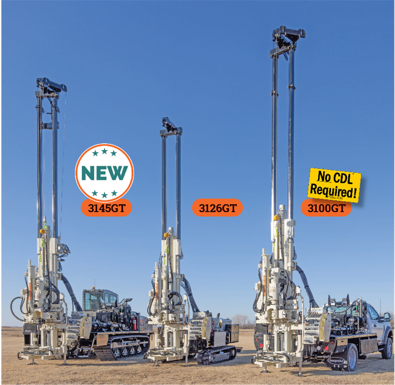 31 Series Rig Lineup - 3145GT, 3126GT, 3100GT - move drillers assistant up the learning curve quickly.