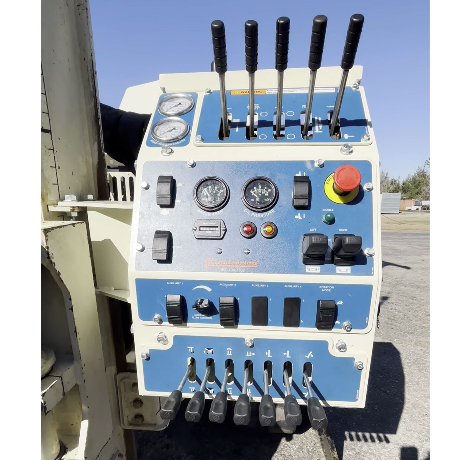 Significant upgrades to the control panel by one of the network of Geoprobe® rig service companies convert 7822DT V1 to a V1.5, enhancing performance to be similar to a V2 model.