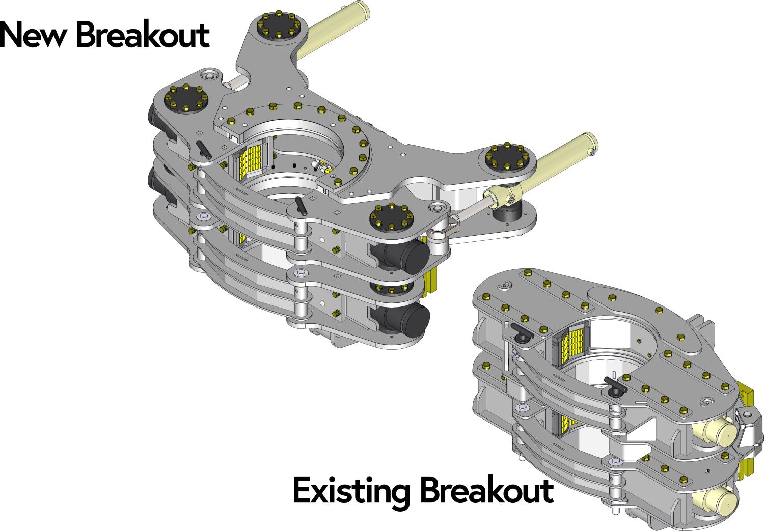 New Breakout compared to Existing Breakout on Sonic Drills