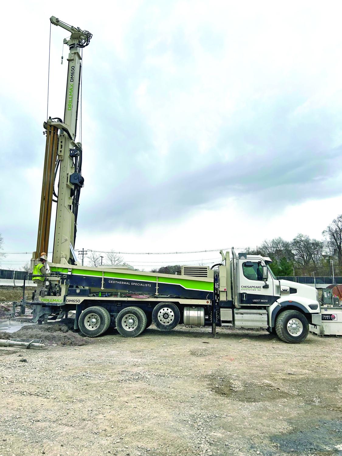 Production efficiency of DM650 air drilling rigs combined with industry-leading manufacturer's service support provides solid solution for geothermal energy projects..