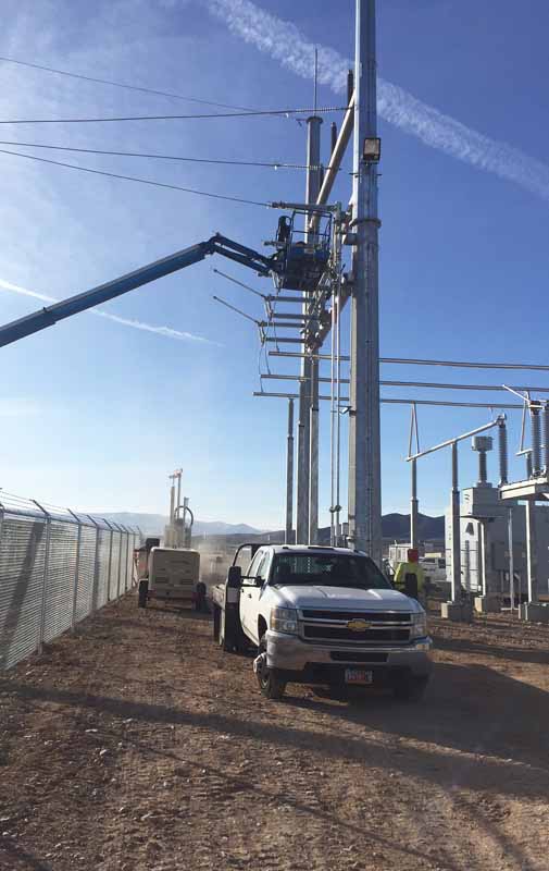 Subsurface work was completed at the same time a new substation was constructed at each of the three sites.