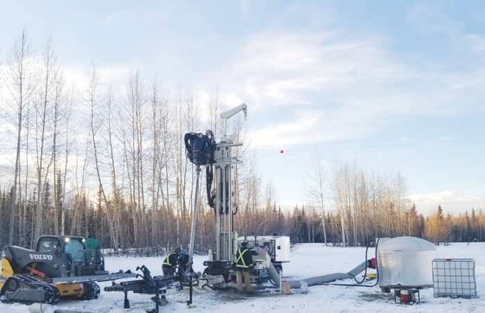 GeoTek Alaska drilling with the Geoprobe® 8150LS Sonic Drilling Rig