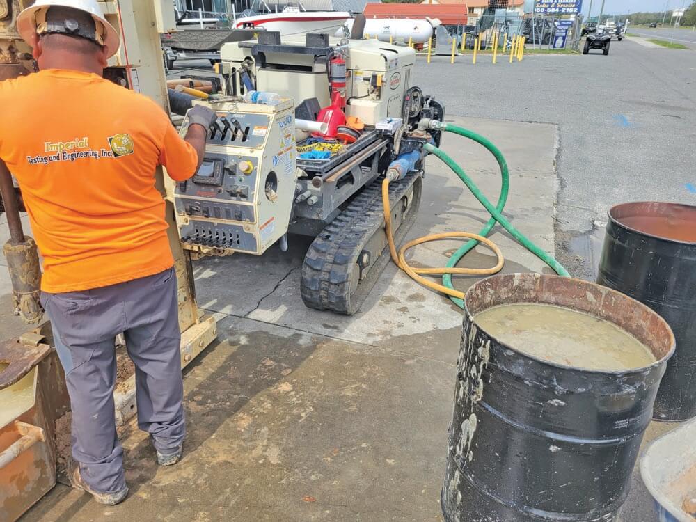 Geoprobe® rigs used for environmental and geotechnical drilling run smoothly with drill rig repair provided by Southeast Service Center in Florida.