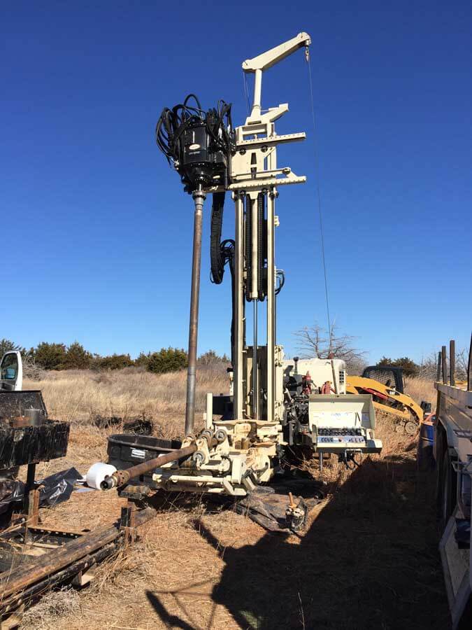 An 8150LS Rotary Sonic, owned by Associated Environmental Industries in Norman, OK, is running SDT60 and a 6.0-in. Weighted Wireline system.