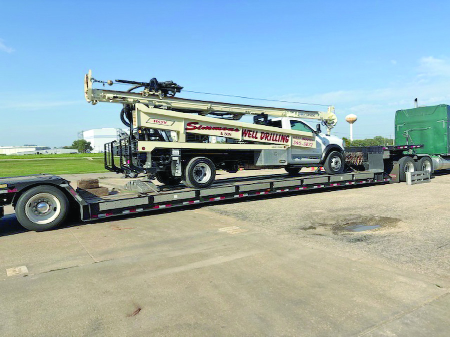 Geoprobe® coordinated transportation between Michigan and the Kansas Service Center.
