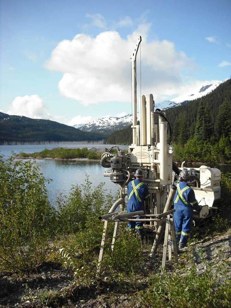 A Geoprobe® rig collects subsurface information in the Canadian Rockies for an international mining company.
