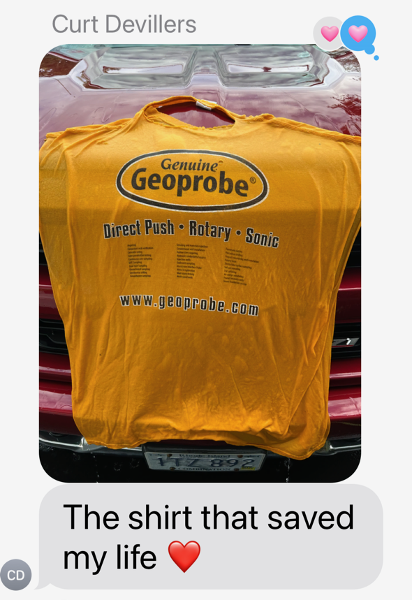 A photo Curt DeVillers sent to his family's group chat.