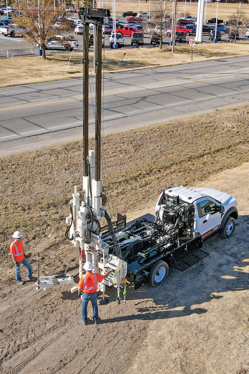 Geoprobe® 3100GT drilling truck on a Ford F600