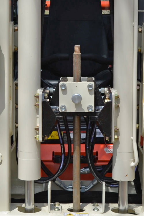 Rod clamp on 20CPT Press makes your CPT rig adaptable to various rod sizes.