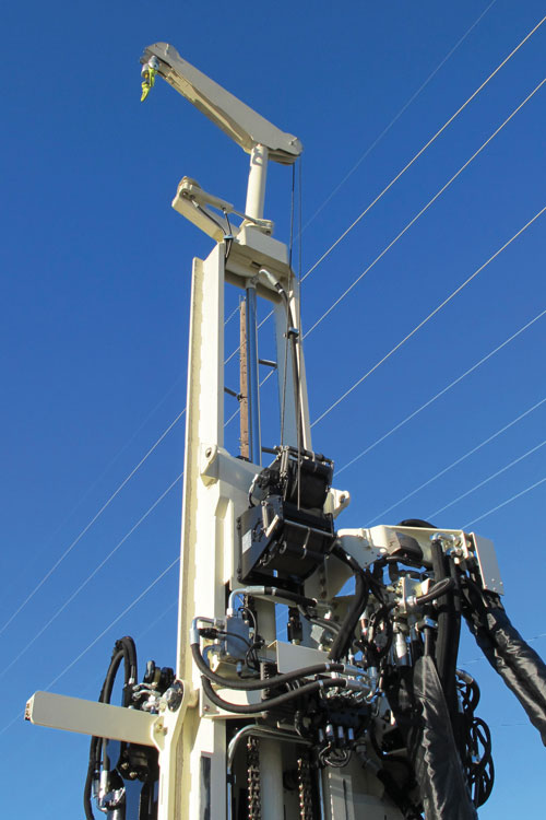 Secondary winch option for weighted wireline includes 1,800 lbs of line pull and quick change hook.