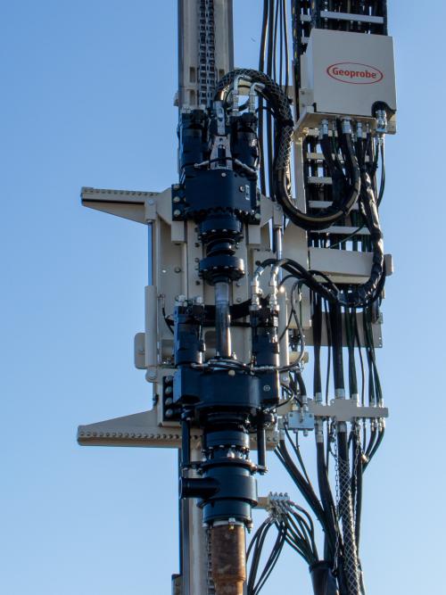 Efficiently complete foundation drilling with the Eurodrill double head.