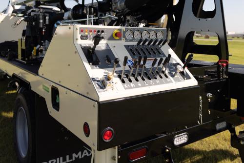 Durable, mechanical controls well organized on DM250 for simple operation making training new drillers easier.