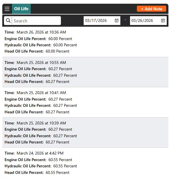 Scheduling: See each machine's maintenance cycle and plan proactively.