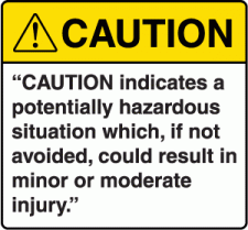 Caution Message