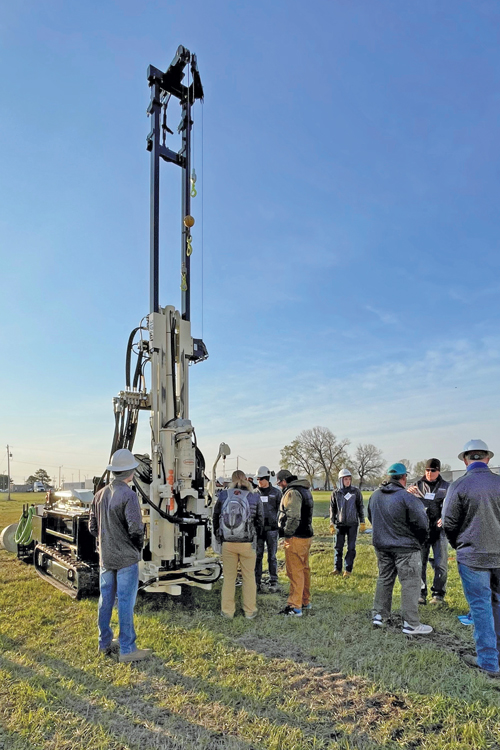Introduction of new machines like this 3126GT geotechnical drill rig (2021 Open House Photo)