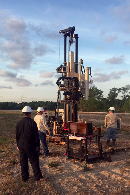 Realizing efficiencies using the 3230DT drill rig to quickly switch from traditional drilling to in situ CPT.