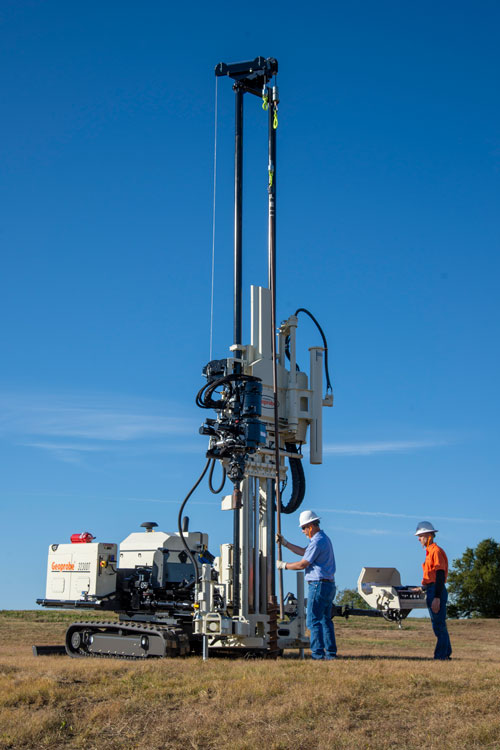 3230DT mid-size drill rig combines advanced direct push functionality with traditional auger rig and high-speed rotary drilling capabilities.