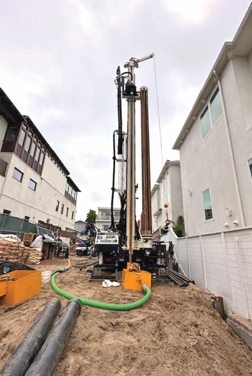 DM250 small drill for residential water well or geothermal drilling where limited access is a priority.