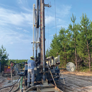 DM250 completes wireline coring on a kaolin mine
