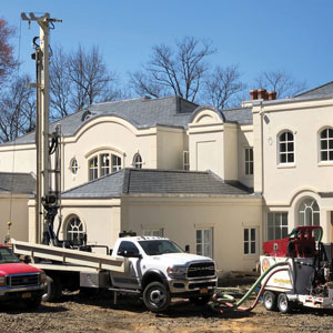 DM250 fits into tight residential geothermal site