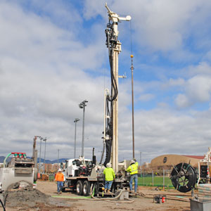 Well drilling machines like the DM450 drilling rigs for water wells efficiently complete geothermal drilling and cathodic protection drilling as well