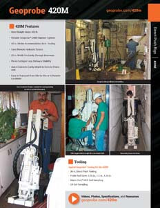 420M Portable Drill Rig | Geoprobe Systems®