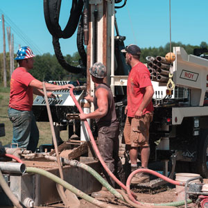 Water well drill rigs engineered for speed and efficiency