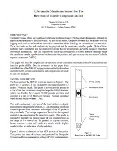 Membrane Interface Probe (MIP) Paper by Thomas M Christy, P.E.
