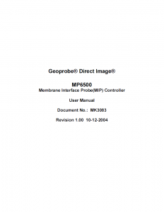 MP6500 User Manual