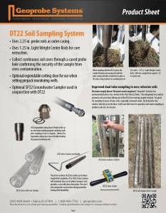 DT22 Soil Sampling System Product Sheet
