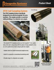 DT45 Soil Sampling System Product Sheet
